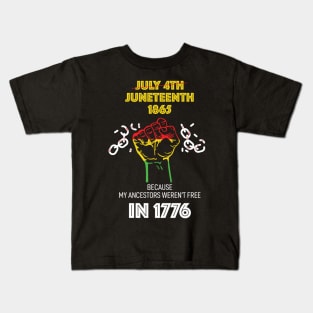 Not Free in 1776 Kids T-Shirt